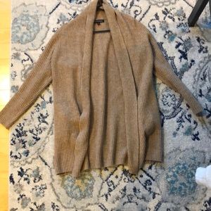 Cozy camel colored open cardigan